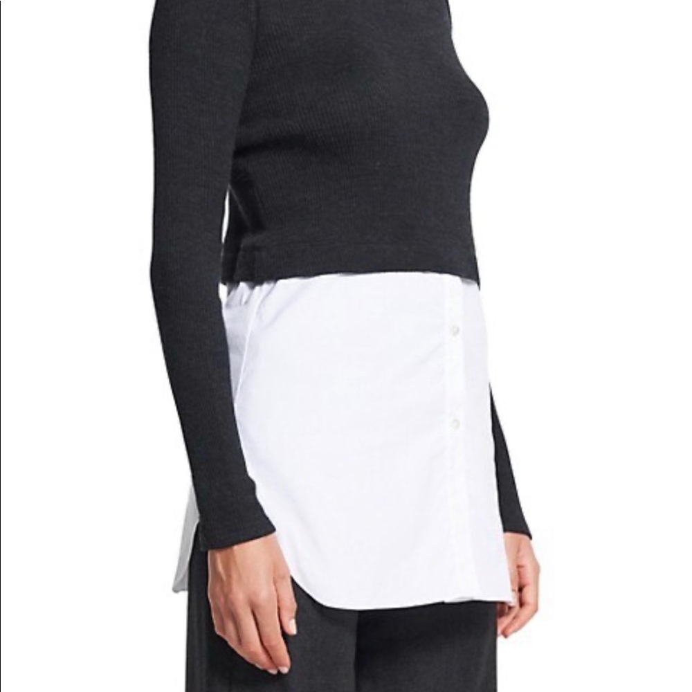 Theory combo wool blend sweater